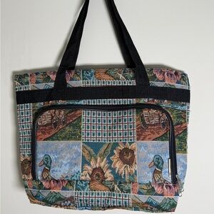 Vintage Duck tapestry Tote Bag - USA